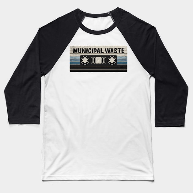 Municipal Waste Mix Tape Baseball T-Shirt by getinsideart